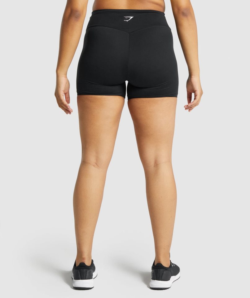 Women's Gymshark Training Shorts Black | NZ 3MRSOT